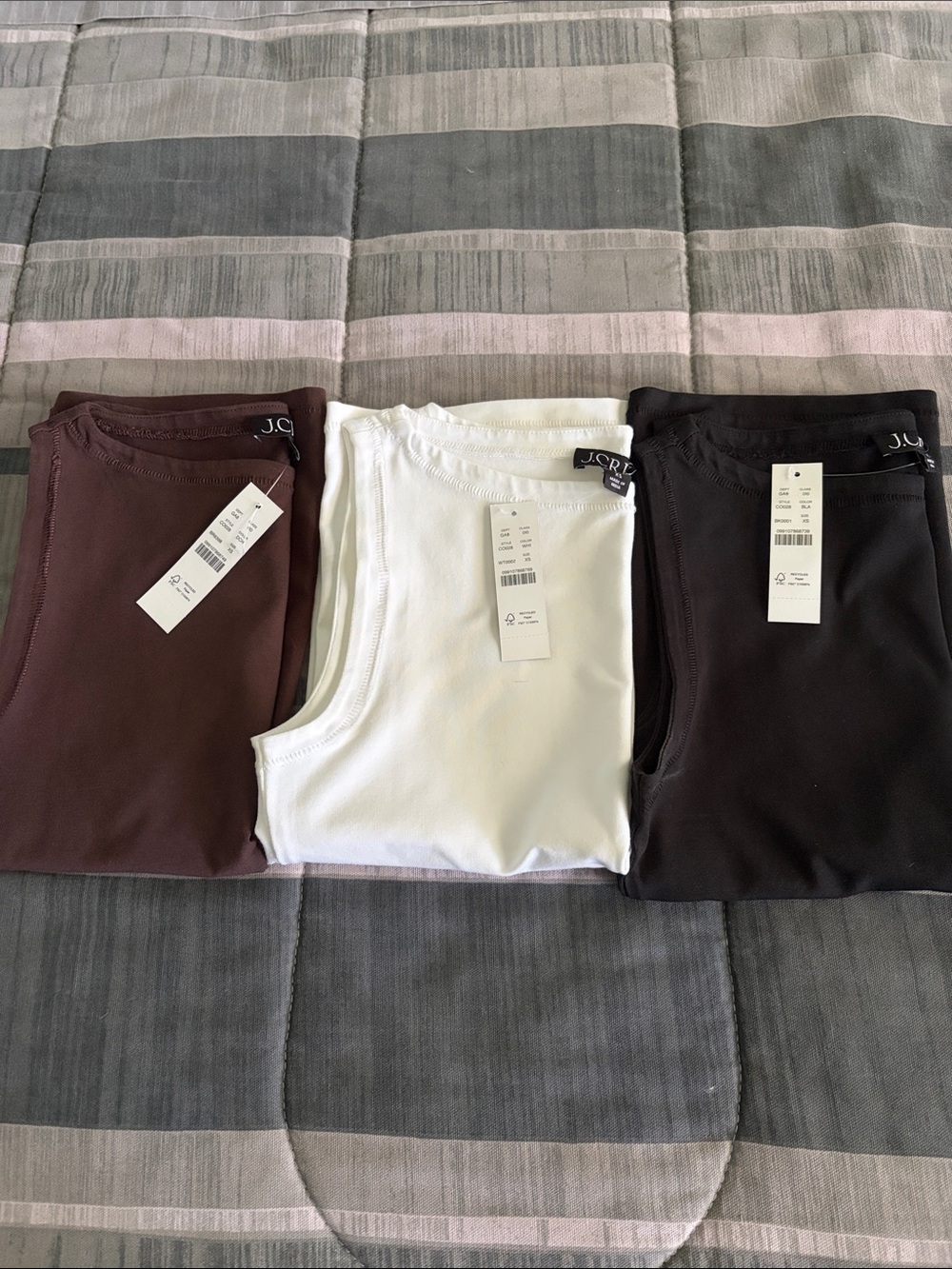 Bundle of Crew Stretch Cotton Shells XS